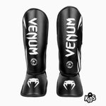 Espinilleras niño Venum Challenger Negro-blanco 
