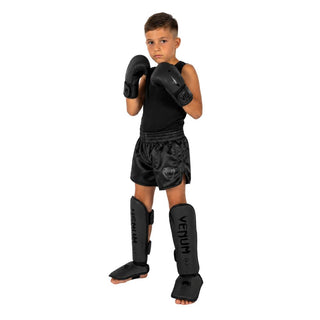 Espinilleras niño Venum Challenger Negro-negro