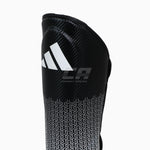 Espinilleras con parapiede Adidas Pro Kickboxing WAKO Negro-blanco 