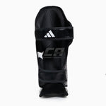 Espinilleras con parapiede Adidas Pro Kickboxing WAKO Negro-blanco 