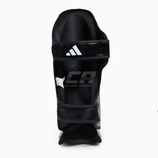 Espinilleras con parapiede Adidas Pro Kickboxing WAKO Negro-blanco 