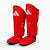 Espinilleras con parapiede Adidas Pro Kickboxing WAKO Rojo-blanco 