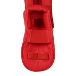Espinilleras Karate Kumite Itaki con protectores de pies FIJLKAM art.413FIJ 