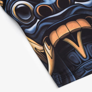 Rashguard Manto Barong manga corta Negro-Combat Arena