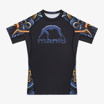 Rashguard Manto Barong manga corta Negro-Combat Arena