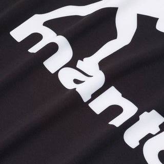 Rashguard Manto Logo Dual maniche corte Nero-Combat Arena