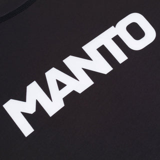 Rashguard Manto Logo Dual maniche corte Nero-Combat Arena