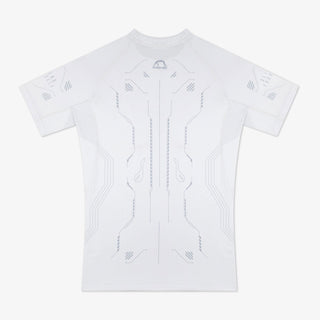 Rashguard Manto Shield mangas cortas Blanco-Combat Arena