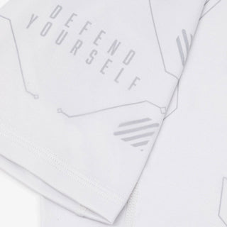 Rashguard Manto Shield mangas cortas Blanco-Combat Arena