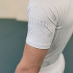 Rashguard Manto Shield mangas cortas Blanco-Combat Arena