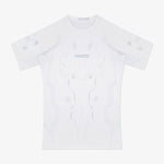 Rashguard Manto Shield mangas cortas Blanco-Combat Arena