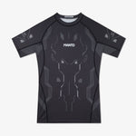Rashguard Manto Shield maniche corte Nero-Combat Arena