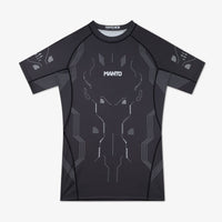Rashguard Manto Shield maniche corte Nero-Combat Arena