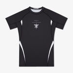 Rashguard Manto Treasure Zone maniche corte nero-Combat Arena