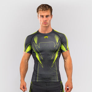 Rashguard Venum Amazonia Reborn mangas cortas Negro-verde-Combat Arena