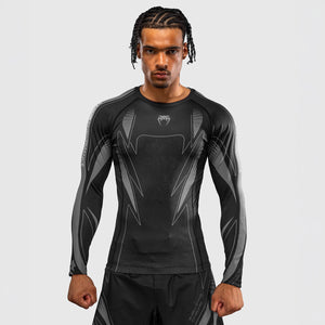 Rashguard Venum Amazonia Reborn manga larga Negro-gris-Combat Arena