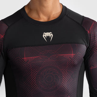 Rashguard Venum G-Fit Air mangas largas Negro-rojo 
