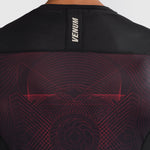 Rashguard Venum G-Fit Air mangas largas Negro-rojo 