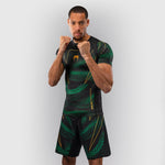Rashguard Venum Matupa maniche corte Nero-verde-Combat Arena