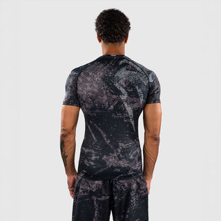 Rashguard Venum Rage & Workout maniche corte Nero-grigio-Combat Arena
