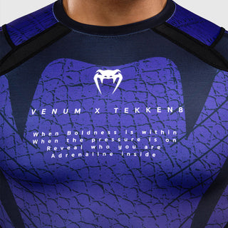 Rashguard Venum Tekken 8 Kazuya mangas largas Negro-violeta-Combat Arena