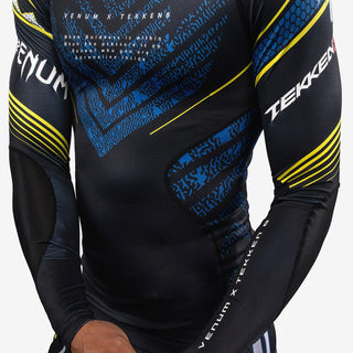 Rashguard Venum Tekken 8 King maniche lunghe Nero-giallo-Combat Arena