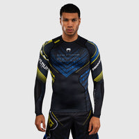 Rashguard Venum Tekken 8 King maniche lunghe Nero-giallo-Combat Arena