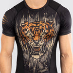 Rashguard Venum Tiger maniche corte Nero-Combat Arena