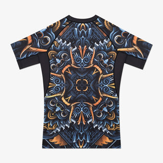 Rashguard Manto Barong de manga corta Negro 