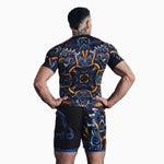 Rashguard Manto Barong de manga corta Negro 