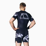 Rashguard Manto Hombre con mangas cortas de metal 