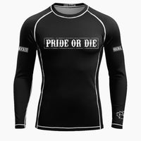 Rashguard Pride or Die Fight Club mangas largas 