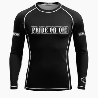 Rashguard Pride or Die Fight Club mangas largas 