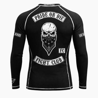Rashguard Pride or Die Fight Club mangas largas 