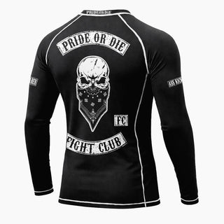 Rashguard Pride or Die Fight Club mangas largas 