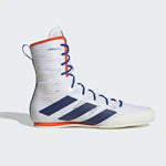 Botas de boxeo Adidas Box Hog 4 Blanco-azul 