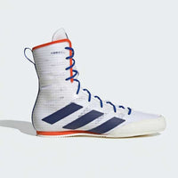 Botas de boxeo Adidas Box Hog 4 Blanco-azul 
