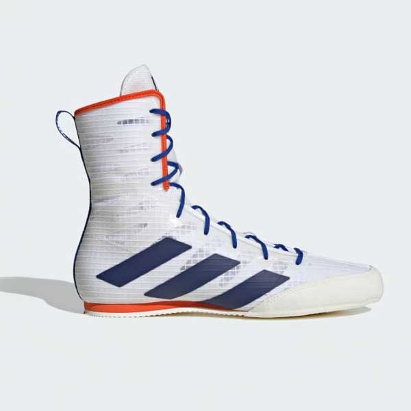 Botas de boxeo Adidas Box Hog 4 Blanco-azul 