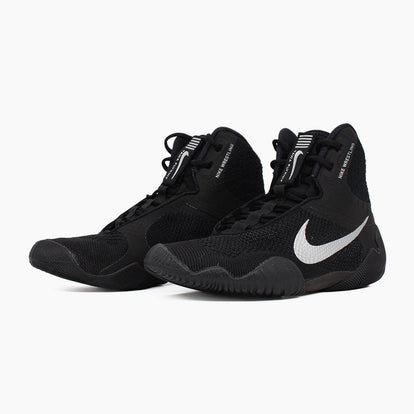 Zapatillas de lucha-Lucha libre Nike Tawa Negro-blanco