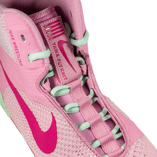 Zapatillas de lucha-Wrestling Nike Tawa Rosa-verde-Combat Arena