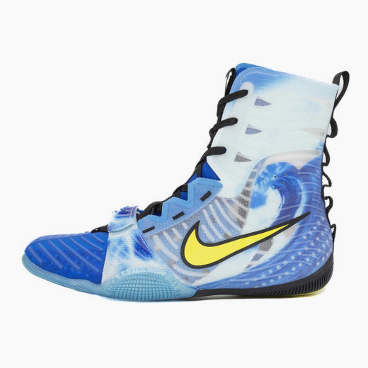 Botas de boxeo Nike Hyperko 3 SE Photo Blue-Amarillo Sonic-Combat Arena