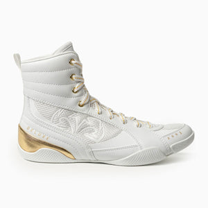 Botas de boxeo RSX-Guerrero Deluxe Blanco-oro-Combat Arena