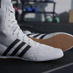 Botas de boxeo Adidas Box Hog 2 Blanco-negro 