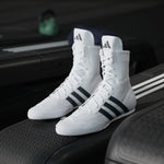 Botas de boxeo Adidas Box Hog 2 Blanco-negro 