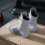 Botas de boxeo Adidas Box Hog 2 Blanco-negro 