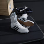 Botas de boxeo Adidas Box Hog 2 Blanco-negro 