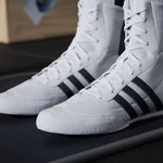 Botas de boxeo Adidas Box Hog 2 Blanco-negro 