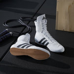 Botas de boxeo Adidas Box Hog 2 Blanco-negro 