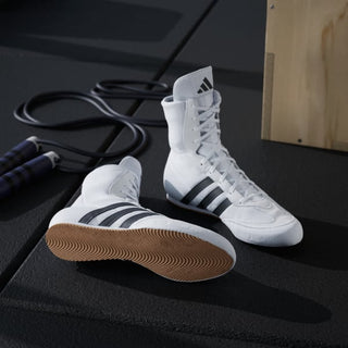 Botas de boxeo Adidas Box Hog 2 Blanco-negro 