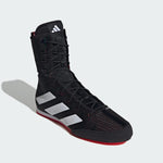Botas de boxeo Adidas Box Hog 4 Negro-blanco 
